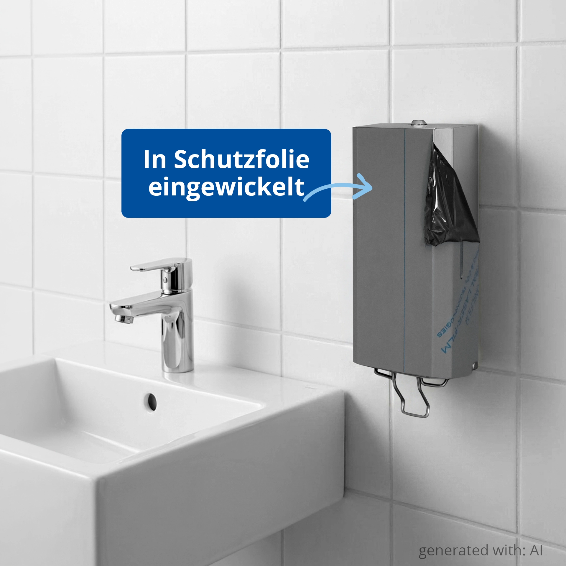 HY-88607 Seifenspender 1.000 ml, Edelstahl matt gebürstet, nachfüllbar