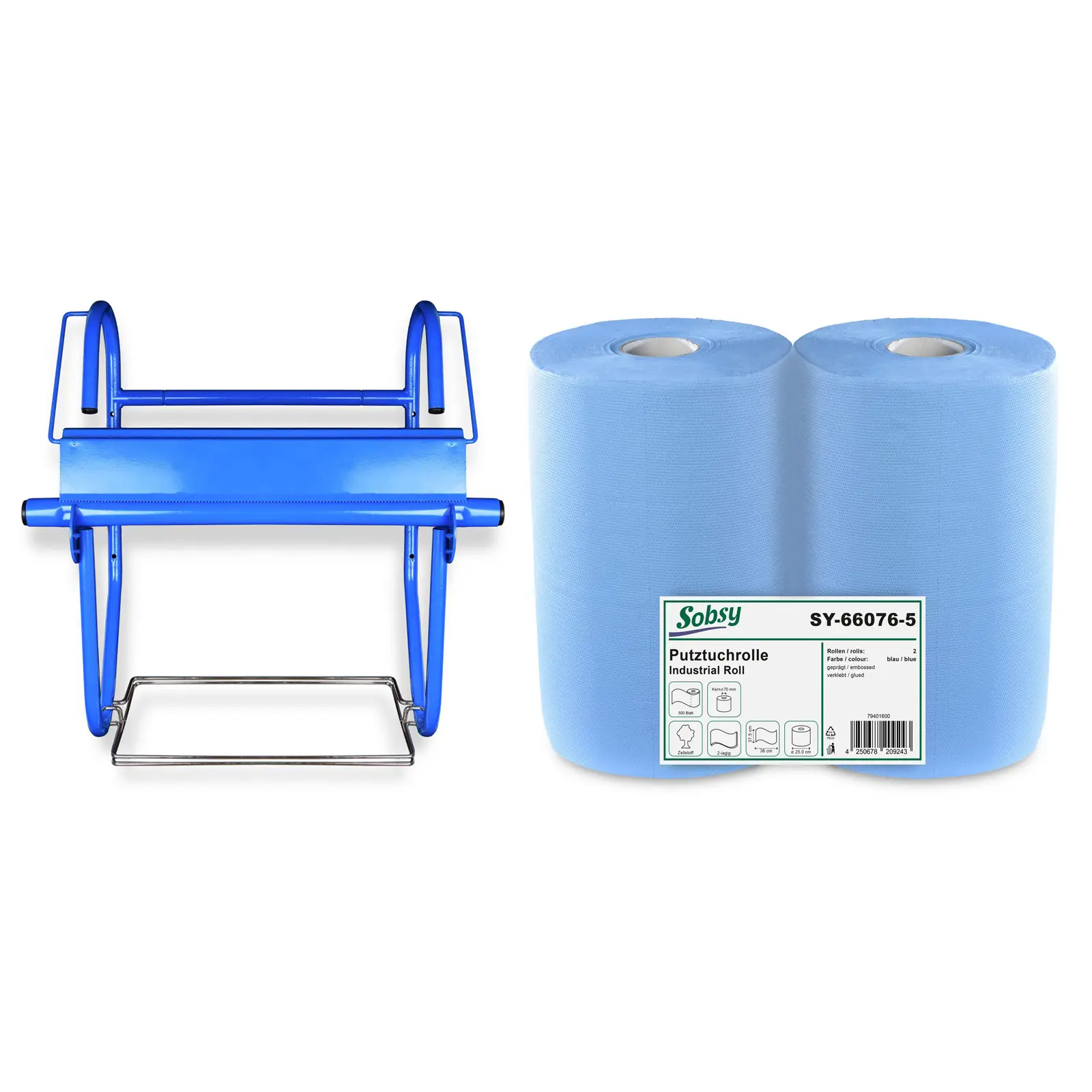 Wandhalterset mit Müllsackhalterung und 2x Papierrollen