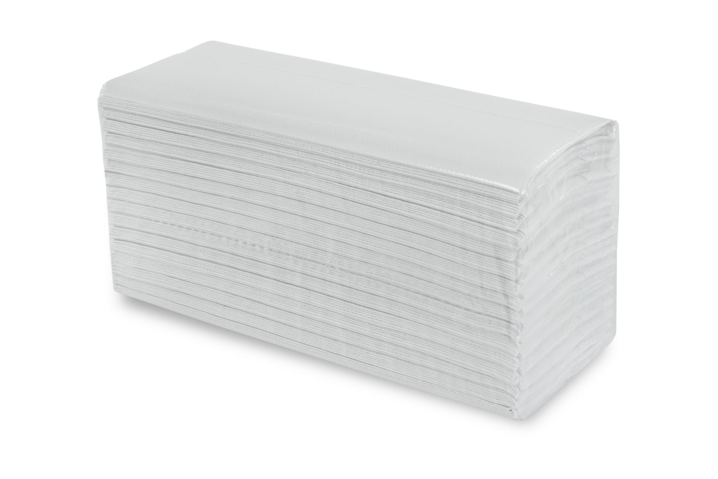 AG-063-32 Papierhandtuch, C-Falz, 2-lagig, Recycling, weiß de-inked, 23 x 31 cm, 2.880 Blatt, Lieferumfang: 1 Palette = 32 VE x 2880 Blatt