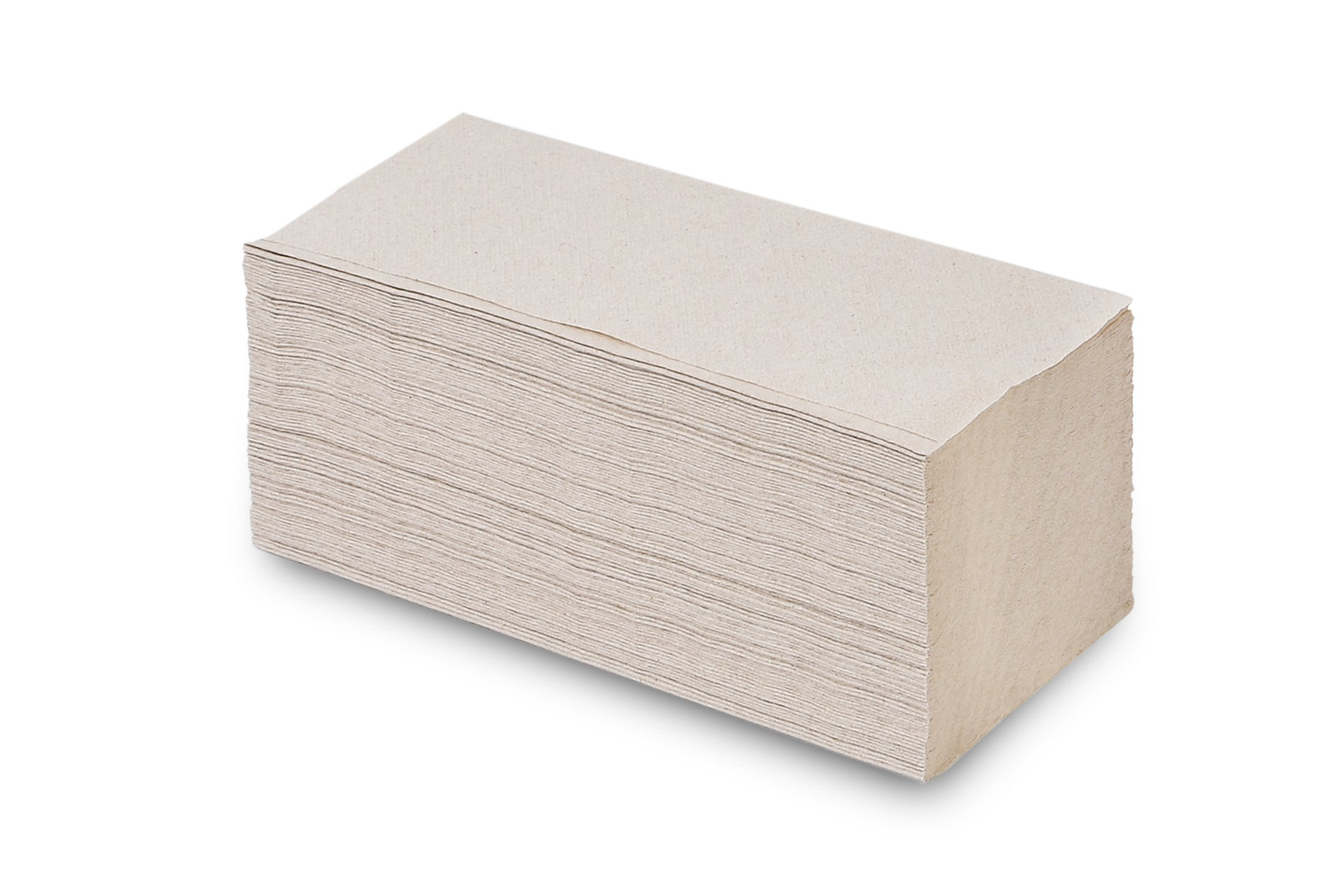 HY-77048-32 Papierhandtuch, V-Falz, 1-lagig, recycling natur, 25 x 23 cm, 5.000 BlattLieferumfang: 1 Palette x 32 VE x 5000 Blatt