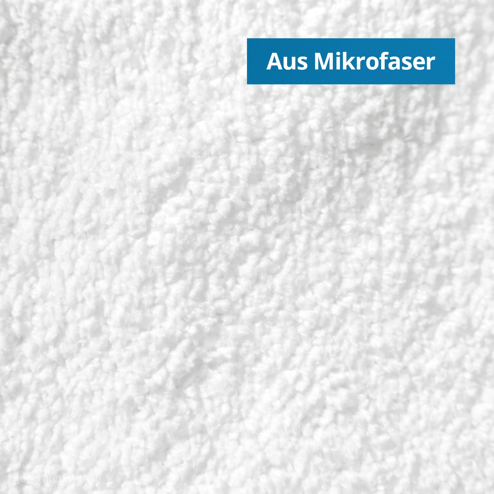 HY-1310A Mikrofaser Wischmopp, weiss, 50 cm, Verpackungseinheit 5 Stück