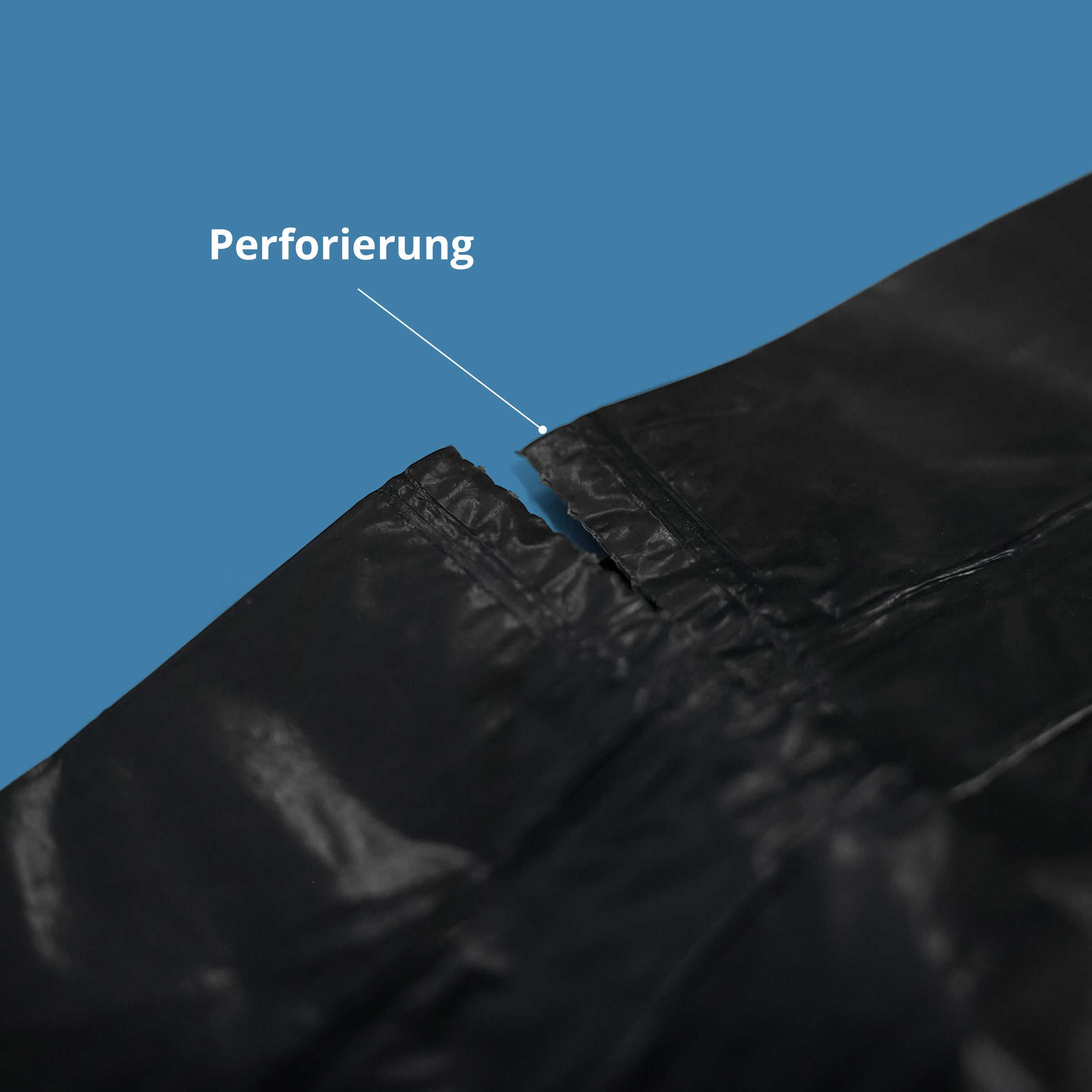 HY-205-5 LDPE-Reg. Zugband-Kehrichtsäcke, schwarz, 570 x 600 mm, Typ 60 extra, 35l, 5 Rollen à 20 Stück