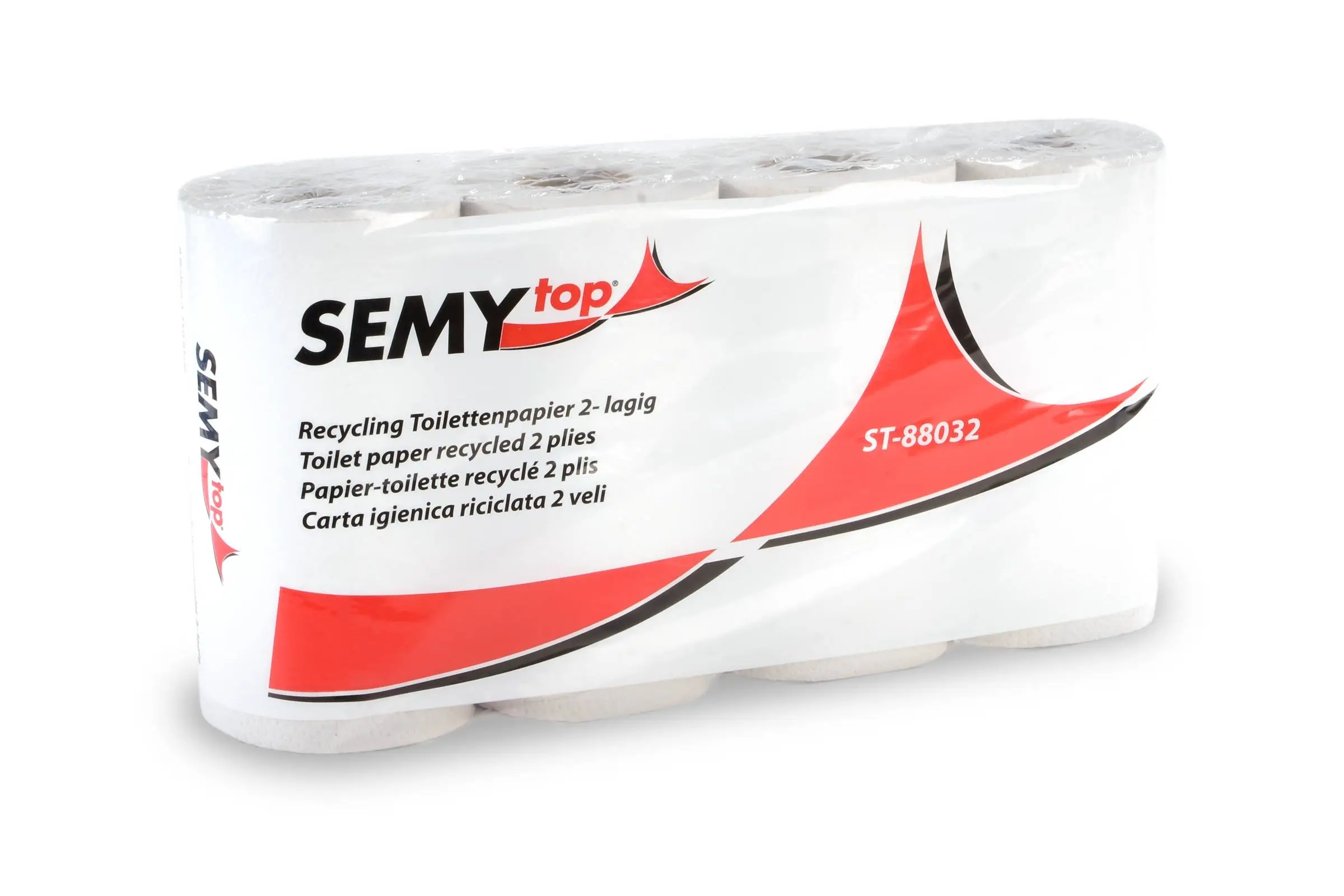 HY-88032-01-33 Toilettenpapier 2-lagig, 250 Blatt, Recycling grau, 8 x 8 Rollen, Lieferumfang: 1 Palette = 33 VE = 264 x 8 Rollen
