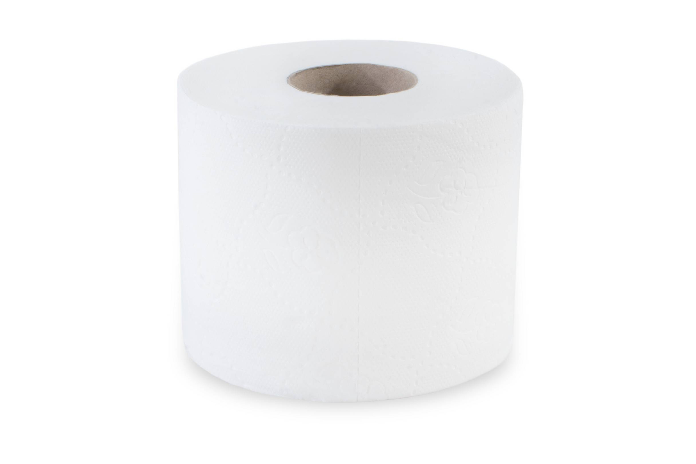 HY-500-44 Toilettenpapier 2-lagig, 500 Blatt, Zellstoff weiß, 10 x 4 Rollen, schnell auflösend, Lieferumfang: 1 Palette = 44 VE x 4 Rollen