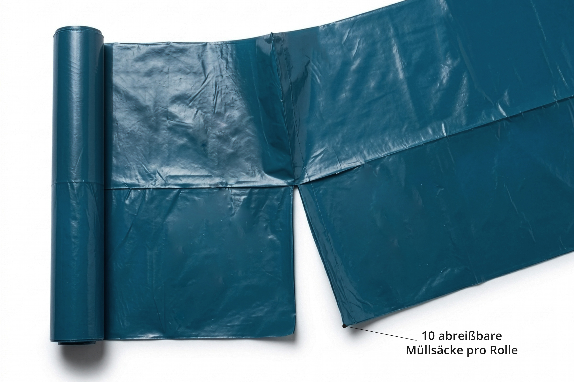 HY-881-5 LDPE-Reg. Müllsacke, blau, Typ 150, 120l, 700x1.100mm, 5 Rollen à 10 Stück