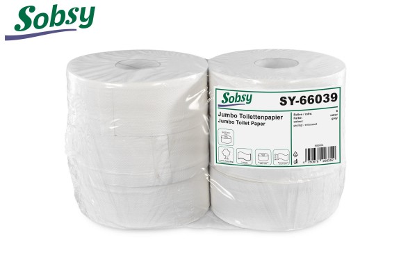 Sobsy Jumbo-Toilettenpapier 2-lg rec. natur