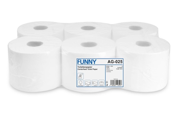 Funny Jumbo Toilettenpapier, 2-lagig, Zellstoff